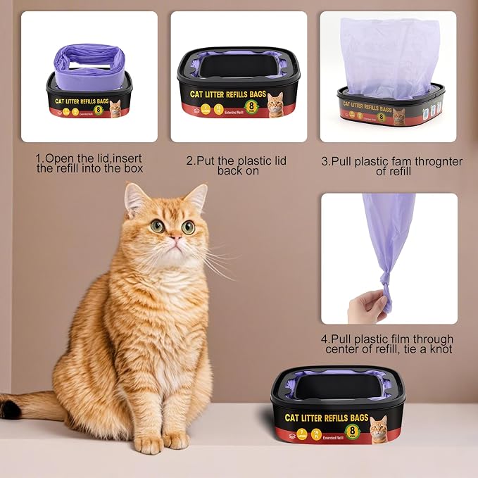 Cat Litter Refill Bags Replacement -12 Pack - Image 4