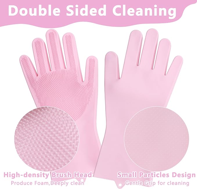 Pet Grooming Gloves—Heat Resistant Dog Washing Gloves - Image 4