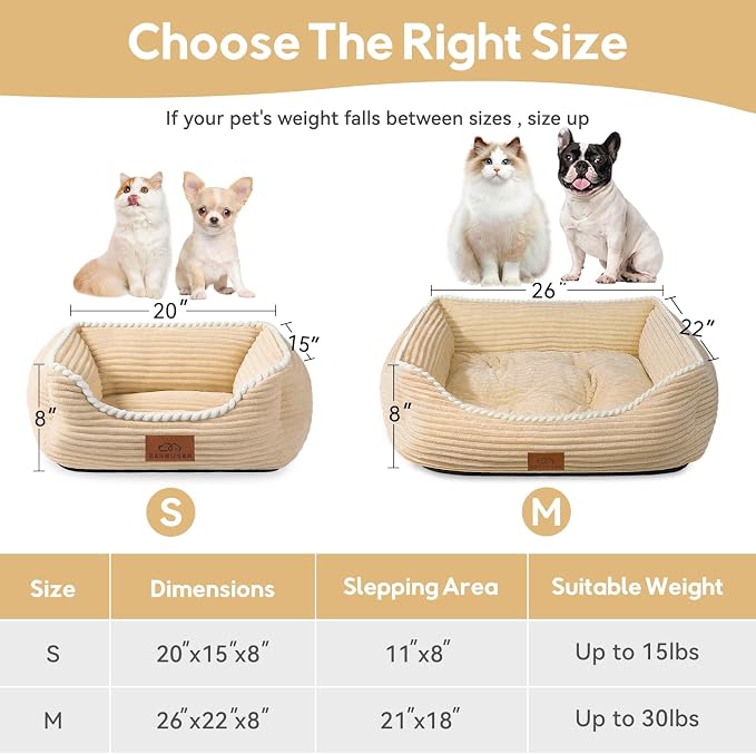 Rectangle Cat Dog Bed for Large Medium Small Pets Indoor Outdoor Machine - Image 2