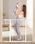 keny 36" Extra Tall Baby Gate for Stairs, 29.7-51.5" Adjustable Width Auto by keny