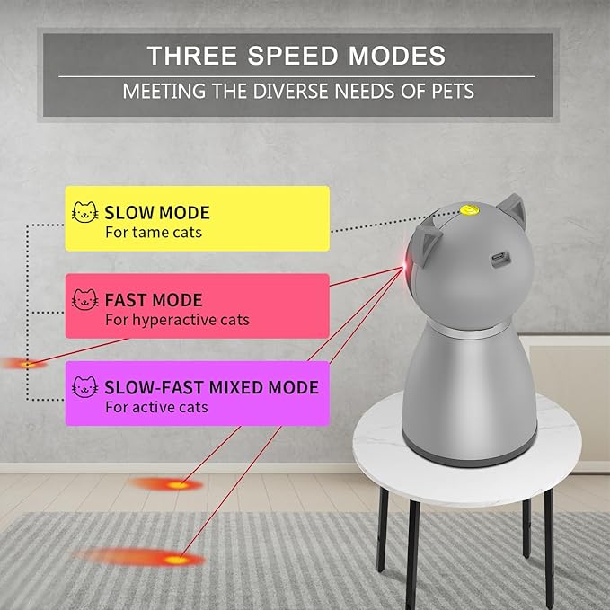 YVE LIFE Laser Cat Toys for Indoor Cats, The 4th Generation Real Random - Image 5