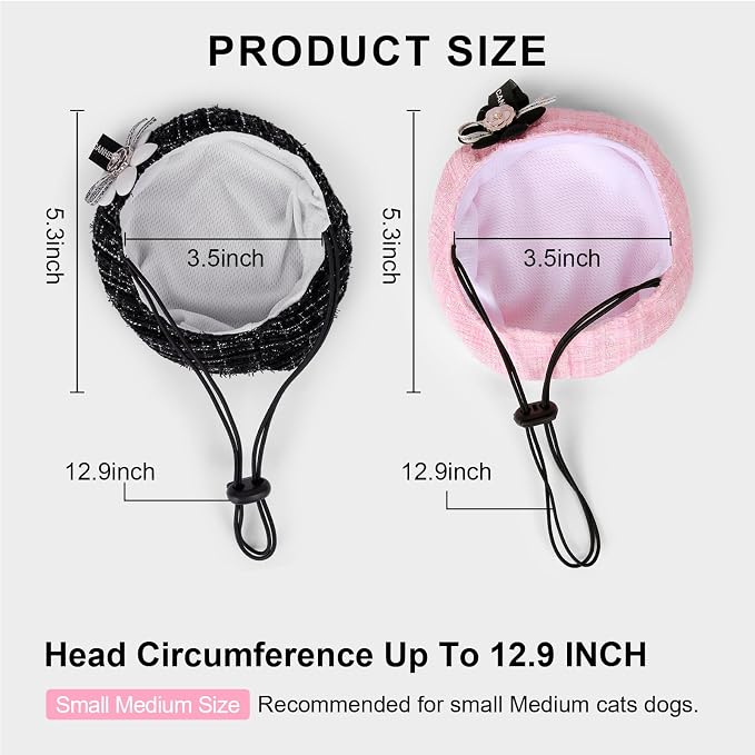 HOWWFALY 2PCS Cat Beret Hat - Image 5