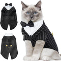DENTRUN Cat Tuxedo Outfit, Sphynx Cat Costume Formal Suit by DENTRUN