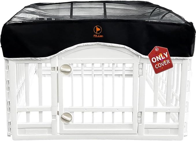 PJYuCien Dog Playpen Mesh Top Cover, Fits 36 Inch 4 Panels Regular Square by PJYuGienPetGarden