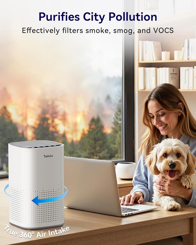 Air Purifiers for Home Large Room up to 1500ft², Tailulu H13 True HEPA Air - Image 6