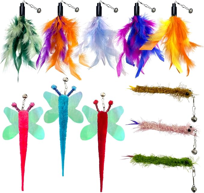 AcceLeah Cat Worm Toy Refills by AcceLeah