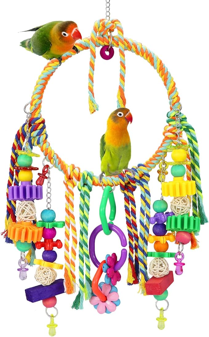 Bird Swing Toy with Perches by Wontee