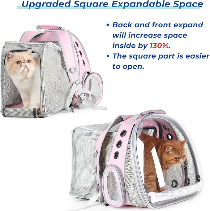 Lollimeow Expandable Cat Backpack Carrier - Image 3