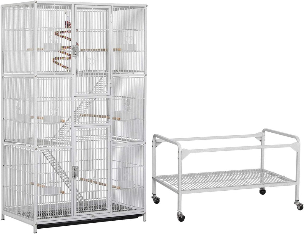 Yaheetech 69'' Extra Large Bird Cage Metal Parrot Cage w/Detachable - GlobalHabitat Supply