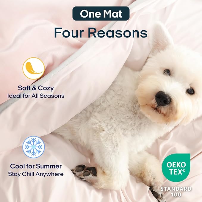 Zonli Premium Cooling Blanket for Dogs-Lightweight Fluffy Pet Throw & Bed Cover - Image 4