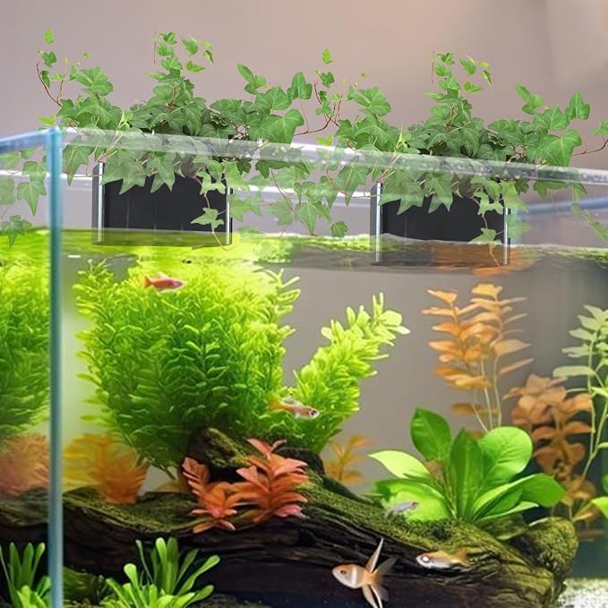 2 PCS Aquarium Plant Holder Top Hanging Fish Tank Plant Pot Aquarium Planter - Image 4