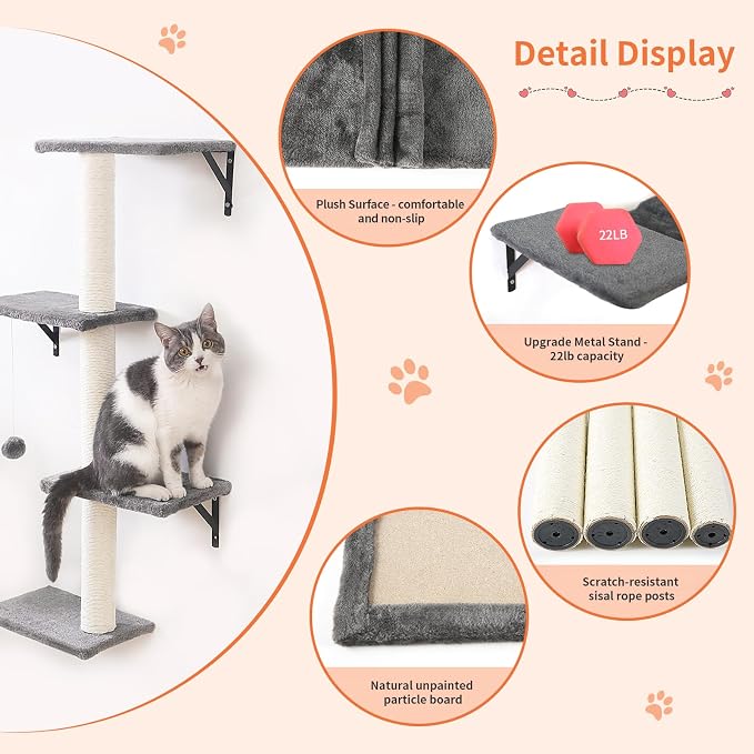 Modern Wall-Mounted Cat Furniture - Image 4