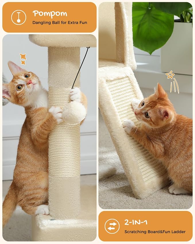 PAWZ Road Cat Tree, 30 Inches Cat Tower - Image 3