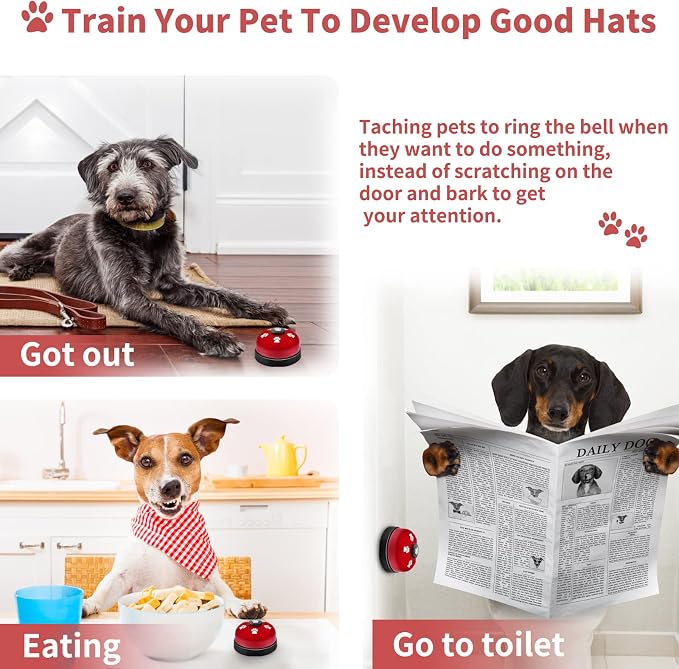 2 Pack Dog Doorbells, Pet Training Bells - Image 5