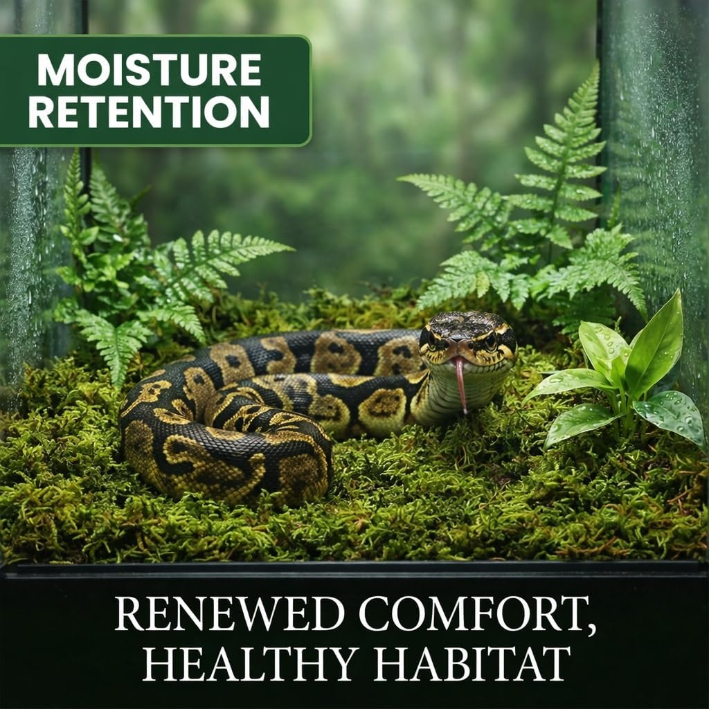 Sukh Green Sphagnum Moss Reptile Substrate, 5oz - GlobalHabitat Supply