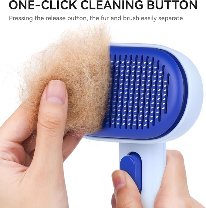 aumuca Skin Friendly Self-Cleaning Slicker Brush - Image 2