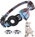 Airtag Cat Collar with Bells, Kitten Collar Breakaway by DILLYBUD