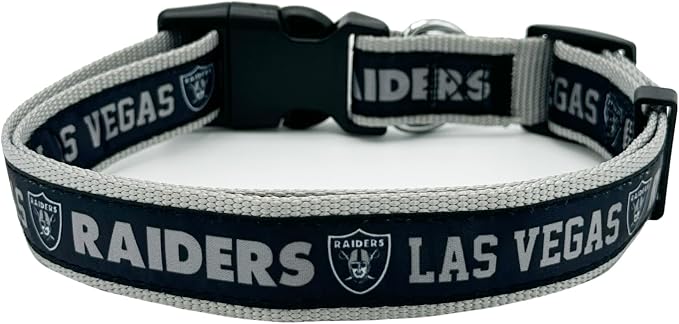 Pets First NFL Raiders Licensed PET COLLAR, Large - Image 2