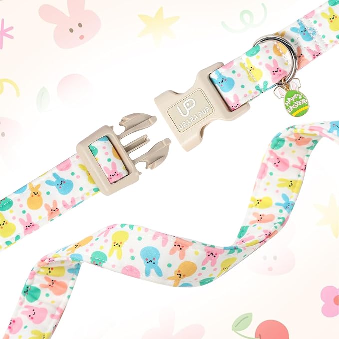 Easter Day Dog Collar, UP URARA PUP Easter Bunny Adjustable Pet Collar - Image 4