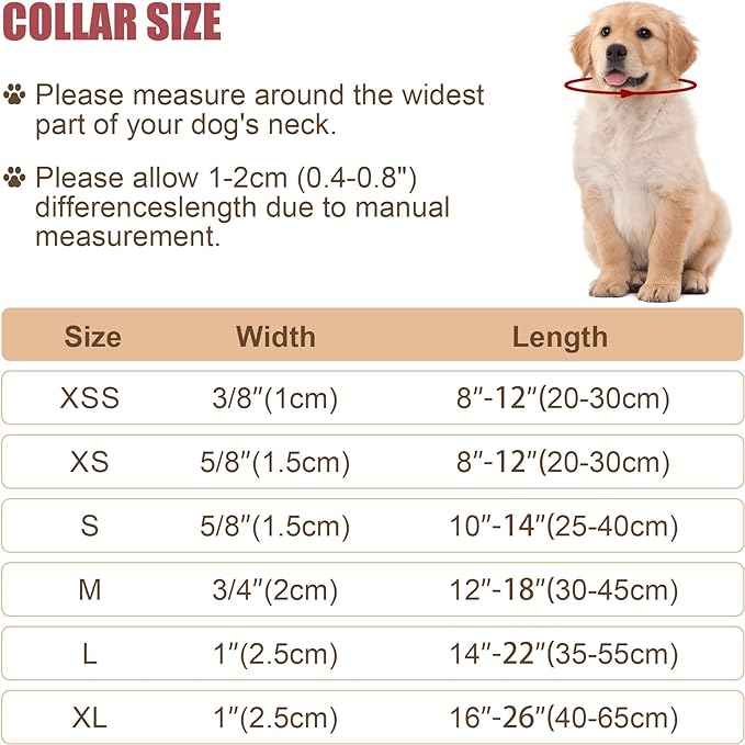 Reflective Dog Collar with Buckle Adjustable Safety Nylon Collars