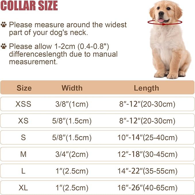 Reflective Dog Collar with Buckle Adjustable Safety Nylon Collars - Image 5