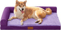 Patas Lague Orthopedic Dog Bed Medium Size Dog 30''X20'', Waterproof L Bolster by PatasLague