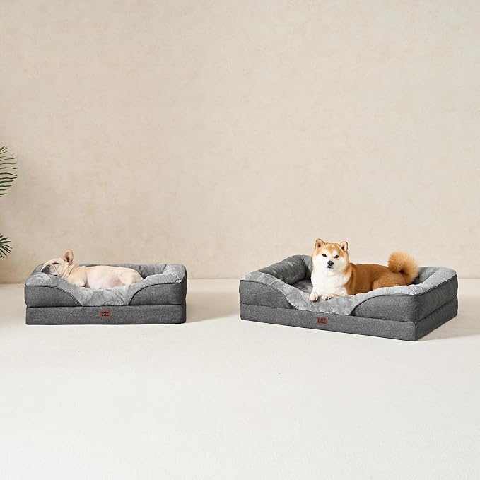 EHEYCIGA Orthopedic Dog Bed for Large Sized Dog, Waterproof Liner & Washable - Image 8