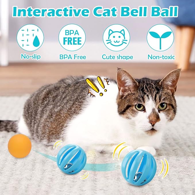 UPSKY Cat Toy Roller 4-Level Turntable Cat Toy Balls - Image 7