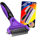 3PCS Pet Grooming Rake & Metal Comb & Flea Comb by Unknown