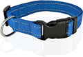 Adjustable Nylon Dog Collar, Reflective Collar 1 Inch 3/4 Inch 5/8 Inch Wide by TAIDA