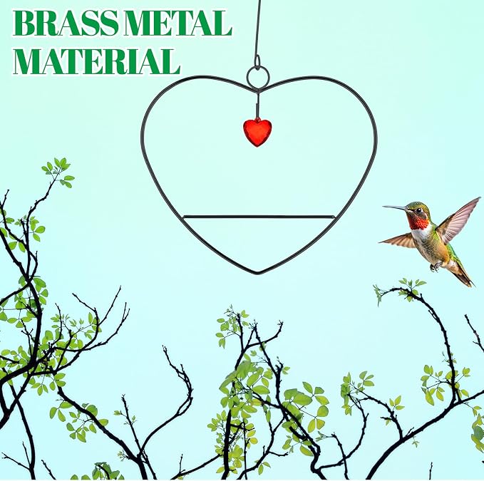 LemonRoad Hummingbird Swing, Tweet Heart Birdie Swing, Copper Hummingbird Perch - Image 5