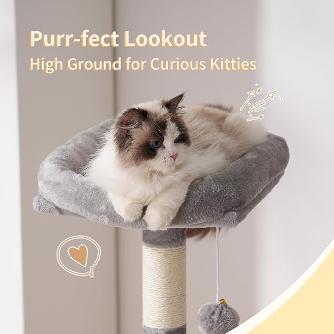 Heybly Cat Tree, 49.2 Inches Cat Tower - Image 4