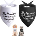SZEE 2 Pack My Humans are Getting Married Dog Bandanas, Wedding or Engagement by SZEE