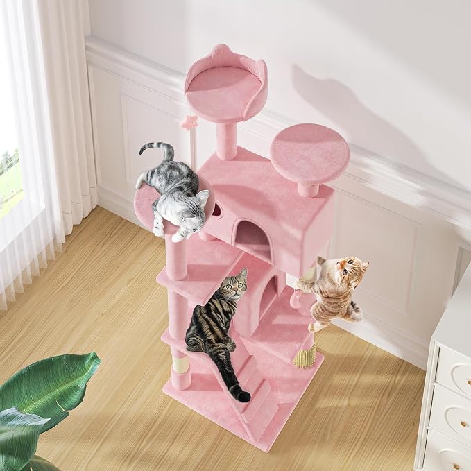MoNiBloom 54 Inch Cat Tree Tower - Image 8