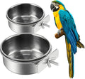 2Pcs Stainless Steel Bird Feeding Bowls, Small Bird Feeding Cup, Stainless by Unknown