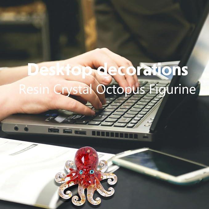 Octopus Decor Aquarium Decorative Resin Glass - Image 6