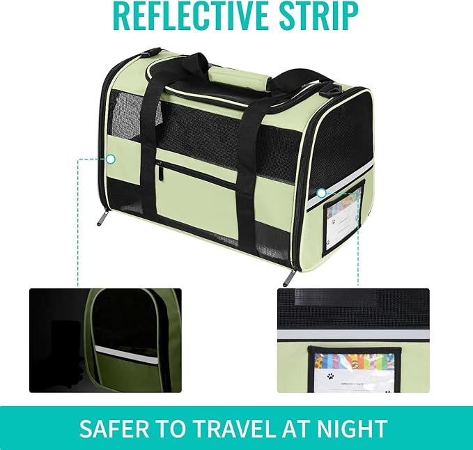 20" Large Soft Sided Cat Carrier Pet Carrier - Image 3