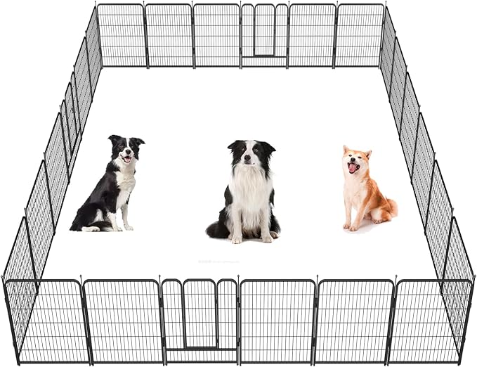 Dog Playpen, 32/40/45 Inch Height in Heavy Duty, Folding Indoor Outdoor by BestForYourPets