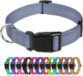 TagME Reflective Nylon Dog Collars, Adjustable Classic Pet Collar by TagME