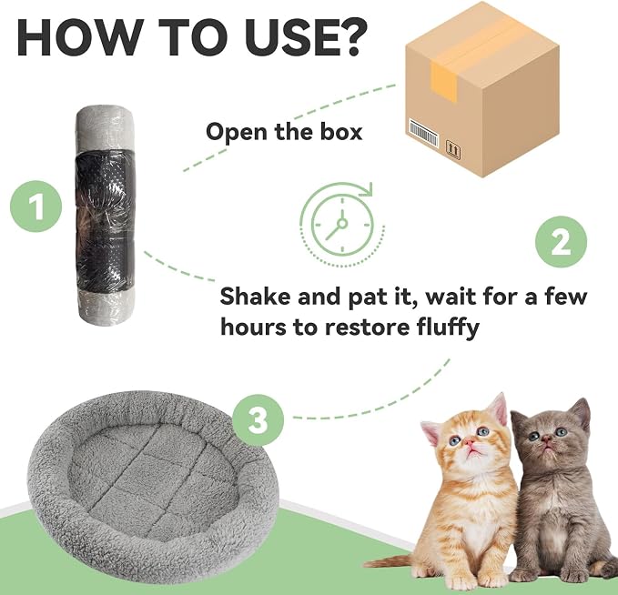 LESYPET Cat Bed for Indoor Cats, Small Pet Bed Curl Sleep Cushion - Image 6