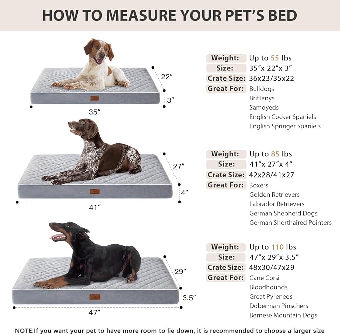 WNPETHOME Orthopedic XL Dog Bed - Image 6