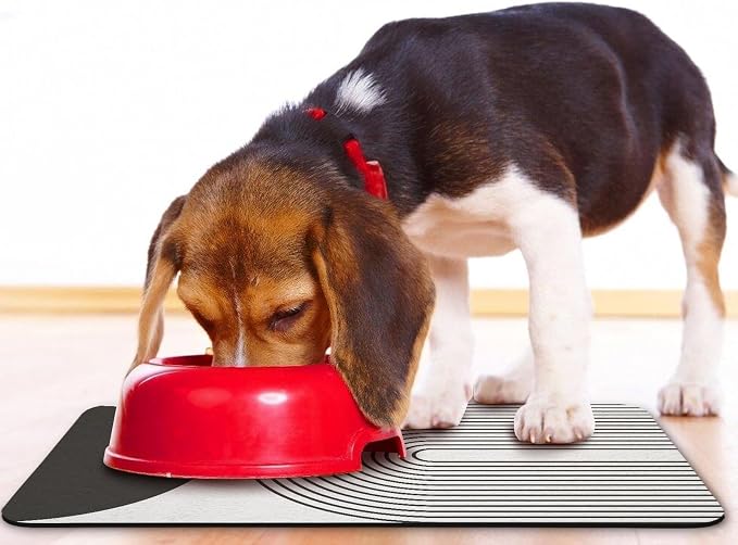 Dog Food Mats for Floors Waterproof, Cat Water Bowl Mats Pet Feeding Absorbent - Image 6