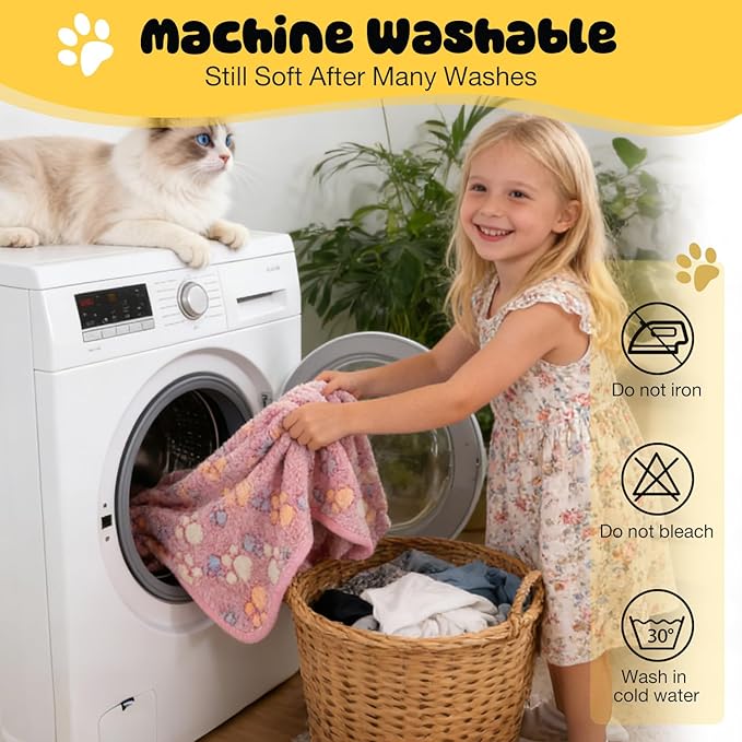 4 Pack Premium Soft Pet Blankets Washable - Image 7