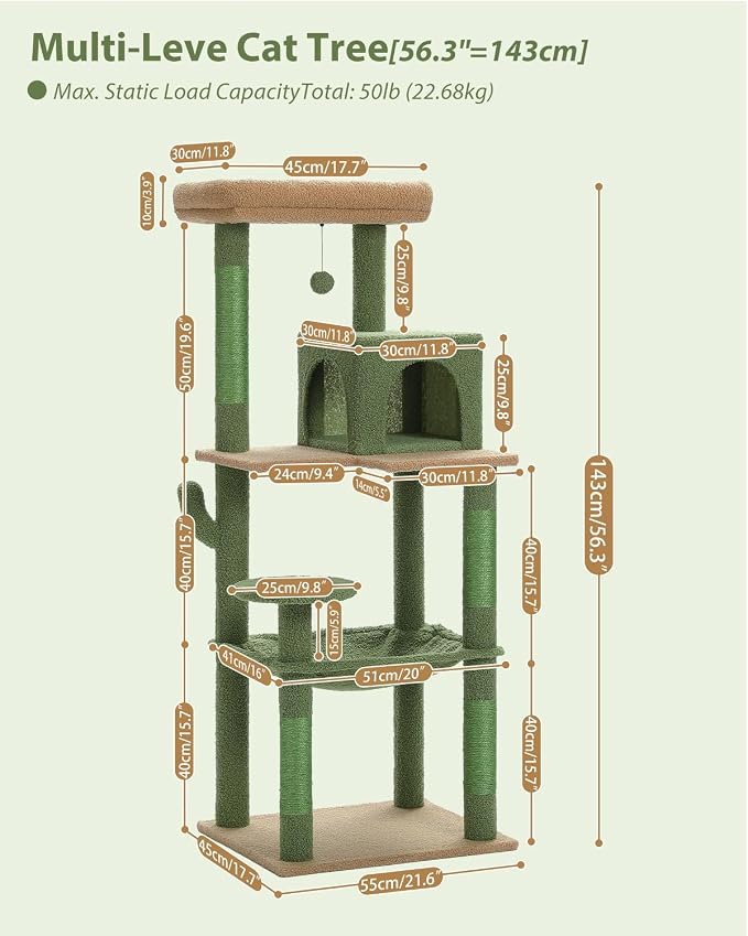 Cactus Cat Tree for Large Cats - Image 3