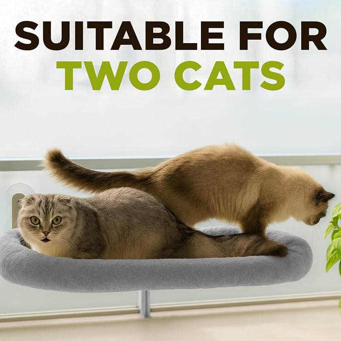 Cat Window Perch – Strong 6 Suction Cup Foldable Cat Hammock Bed - Image 6
