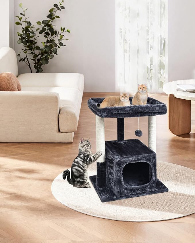 SYANDLVY 27IN Cat Tree for Indoor Cats Large Adult, Modern Activity Tower - Image 7