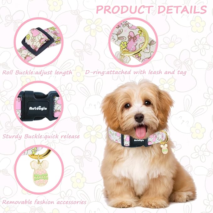 Easter Dog Collar, Spring Dog Collar - Image 3