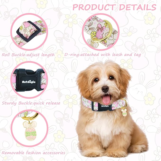 Easter Dog Collar, Spring Dog Collar - Image 3