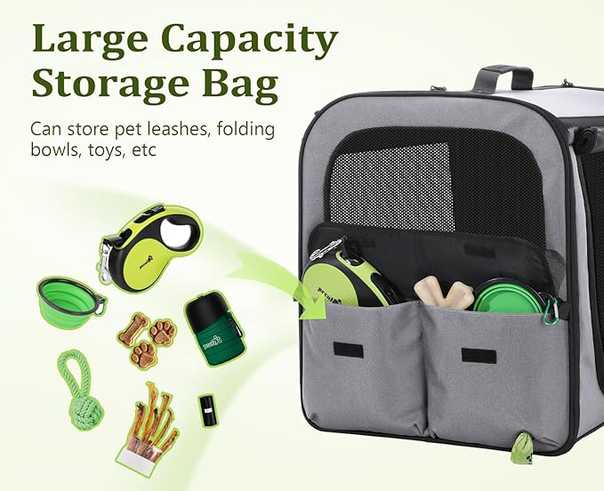 Pecute Dog Car Carrier Stable and Light Weight, Expandable Extra Space Dog - Image 7