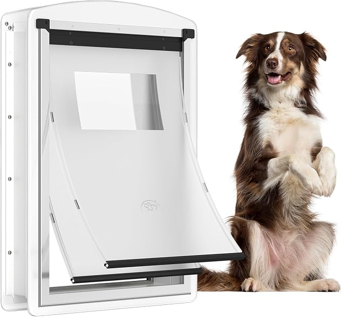 Large Dog Door for Door，Dog Door for Exterior Door Stainless Steel Frame by Unknown